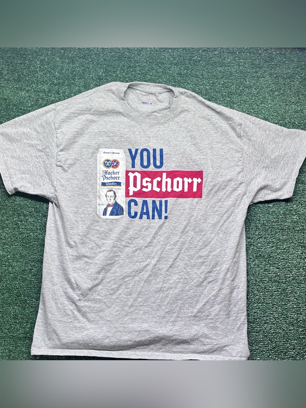 'You Pschorr Can!' Gray Graphic Tee